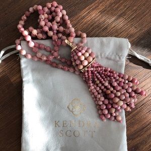 Kendra Scott Sylvia Necklace in Pink Rhodonite